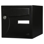 Renz - boîte aux lettres normalisée 1 porte extérieur acier noir mat Renz - boîte aux lettres normalisée 1 porte extérieur acier noir mat