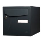 Renz - bo�te aux lettres normalis�e 1 porte ext�rieur acier anthracite mat