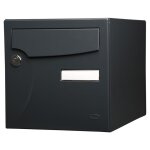 Renz - bote aux lettres normalise 2 portes extrieur acier anthracite mat