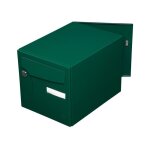 Renz - bo�te aux lettres normalis�e 2 portes ext�rieur acier vert brillant