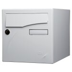 Renz - bo�te aux lettres type pr�face new - antivandalisme - simple face - noir mat ral 9005