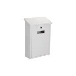 Bote aux lettres rio, montage mural et sur poteau, avec porte - nom, 2 cls, dimensions (h x l x p) ...