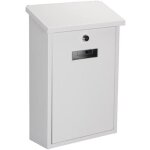 Bo�te aux lettres rio, montage mural et sur poteau, avec porte - nom, 2 cl�s, dimensions (h x l x p) ...