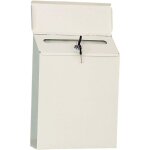 Bo�te aux lettres avec serrure � cl� - support mural en m�tal - 29x21. 5cm, bo�te aux lettres s�curis�e ...