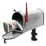 Bigb - boite aux lettres us mailbox design américain gris argent support mural Bigb - boite aux lettres us mailbox design américain gris argent support mural