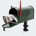 Bigb - boite aux lettres us mailbox design amricain verte support mural