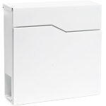 Wiltec - bo�te aux lettres murale ou sur pied design & porte - journaux v19, verrouillable, blanche, ...