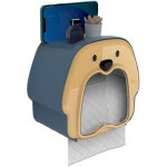 Bo�te � mouchoirs murale mignonne - rangement pour salle de bain multifonction - couverture bleue et ...