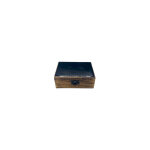 Bo�te moyenne en bois verni en c�ramique - 15x10x6cm - noir - vendu par 1