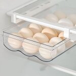 Bo�te � oeufs en plastique, plateau � ?ufs pour r�frig�rateur, 18grilles tiroir � ?ufs, bo�te de rangement ...