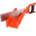 Bo�te � onglets avec ensemble de scie � main 300mm (12') tenon fin, scie � onglet avec guide, cadres ...