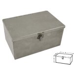 Bo�te � outils en t�le 60706 ? dimensions 260x140x130mm ? con�ue pour petits tracteurs et motobineuses ...