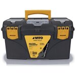 Boite � outils vide 21  53. 5 x 29. 1 x 28 cm - caisse � outils 3 organiseurs + porte outils amovible ...