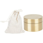 Bo�te de rangement �tanche ronde en laiton pour pi�ces et bijoux, protection contre poussi�re et humidit� ...