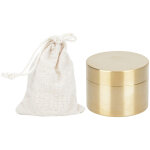 Bo�te de rangement �tanche ronde en laiton pour pi�ces et bijoux, protection contre la poussi�re et l'humidit� ...