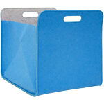 No brand - bote de rangement feutre 33x33x38 cm kallax panier feutrine tagre ikea bleu