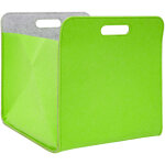 No brand - bote de rangement feutre 33x33x38 cm kallax panier feutrine tagre ikea vert