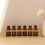 Bo�te de rangement d'huile essentielle en bois, pr�sentoir en bois massif, organisateur, support d'huile ...