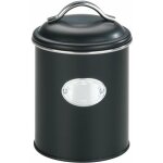 Boite de rangement m�tal avec couvercle et �tiquette d�corative, nero, rangement pomme de terre, oignons, ...