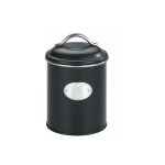 Boite de rangement mtal avec couvercle et tiquette dcorative, nero, rangement pomme de terre, oignons, ...