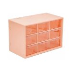 Bo�te de rangement en plastique � 9 grilles anti - poussi�re pour bureau bo�te de rangement � 9 grilles ...