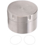 Bo�te de rangement ronde mini portable en titane �tanche pour th� et m�dicaments