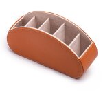 Bo�te de rangement pour t�l�commande tv (marron) � 5 compartiments. organiseur de bureau multifonctionnel ...