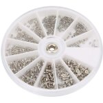 Bo�te ronde m1. 0 m1. 2 m1. 4 m1. 6 vis � t�te plate en acier inoxydable c - ross pour lunettes 600pcs ...