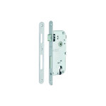 Boitier de serrure encastrable � cylindre pour porte d'entr�e, axe 40mm, entraxe 90mm, bouts ronds, bronze ...