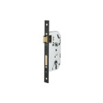 Boitier de serrure � encastrer fth se 50, axe 50mm, entr'axe 70mm, carr� 7mm, t�ti�re nickel�e noir mat ...