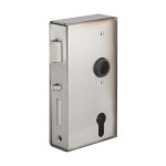 Boitier de serrure verticale  souder double entre  fouillot pour portail, droite, axe 60mm, 94x173mm, ...