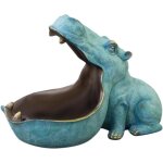 Bol � cl�s hippopotame pour table d'entr�e, bol d�coratif pour cl�s, bols d�coratifs, plateau � bijoux, ...