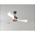 Bolt, ventilateur d�stratificateur d'air, pales laqu�es blanches 132cm, moteur chrom, 100 % efficace ...