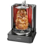 Bomann dvg 3006 r�tissoire multi - grill verticale - kebab, rotation � 360�, acier inoxydable 1400w noir ...