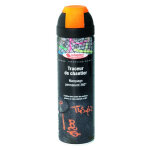 Bombe traceur de chantier fluo 500ml - orange