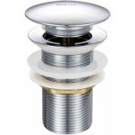 Bonde de lavabo pop - up sans trop - plein en laiton chrom� g 1 - 1 / 4, �quip�e d'un syst�me d'ouverture ...