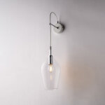 Bonetti illumina - ares applique en fer et verre pyrex transparent 1 lumi�re . 14 p. 21 bl273 - ap1 - ...