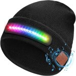 Bonnet bluetooth homme led lumineux, cadeau homme original utile, cadeau fete des peres, cadeau papa ...