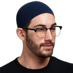 Bonnet kufi crochet homme femme, bonnet musulman tricot�, sous - casque sport, int�rieur ext�rieur