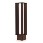 Borne aura ip65 led smd 34w 5240lm(2450lm) cri80 4000k 120� 680mm marron rouille