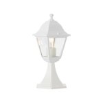 Borne ext�rieure nissie blanc brilliant m�tal / verre - ip44 - 1xe27 60w