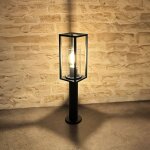 Borne de jardin gris anthracite cometa e27 ip54 50cm