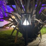 Borne led solaire keops - d�tecteur de mouvements - 3 modes d'�clairages 100 � 1000 lumens