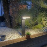 Borne led solaire daytona - d�tecteur de mouvements - 3 modes d'�clairages 100 � 1000 lumens