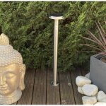 Borne led solaire living - d�tecteur de mouvements - 3 modes d'�clairages 75 � 600 lumens