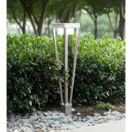 Borne led solaire luxor - d�tecteur de mouvements - 3 modes d'�clairages 75 � 600 lumens