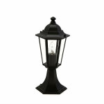 Borne lumineuse d'extérieur paris au design rétro noir dans le style campagnard h:40 cm e27 étanche ip43 ... Borne lumineuse d'extérieur paris au design rétro noir dans le style campagnard h:40 cm e27 étanche ip43 ...