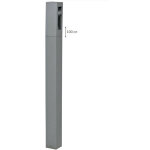 Borne potelet exterieur led 3w grise hauteur 1000mm lumiere chaud 3000k 300lm 230v ip44 filo arlux