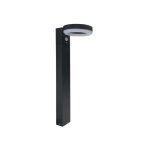 Borne solaire 6w led à détecteur de présence noire 50cm Borne solaire 6w led à détecteur de présence noire 50cm