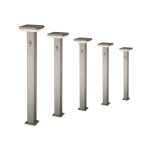Borne solaire led 4. 4w 80cm ip44 carré avec détecteur aluminium (pack de 5) silumen Borne solaire led 4. 4w 80cm ip44 carré avec détecteur aluminium (pack de 5) silumen